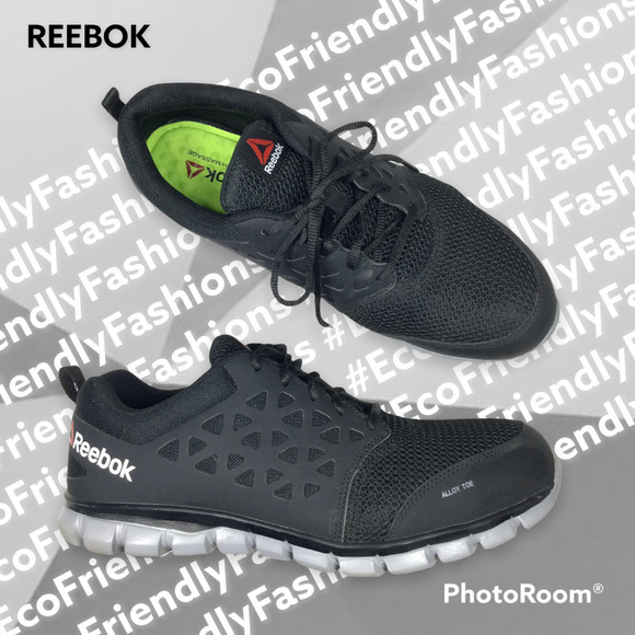Reebok Sublite Alloy Toe Mens Black ASTM F2413-18 Athletic Work Shoe Size 12W